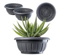 KADAX Cuenco para Flores, Cuenco para Plantas de plástico, 30 cm, Grafito,...