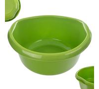 KADAX Cuenco redondo de plástico. Cuenco, profundo y resistente. Cuenco, cuenco, lavabo, fregadero grande ideal para el baño, el lavadero, la cocina y la casa (antracita, 15 L)