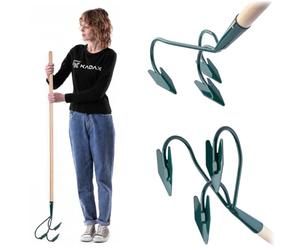 KADAX cultivador, Garra de jardín, azada de jardín para aflojar la Tierra, cultivador para el jardín, cultivador Manual de Metal, Garra de Flores, Accesorios de jardín, rastrillo de Flores