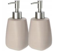 KADAX Dispensador de jabón con bomba, cerámica, dosificador, beige, paquete...
