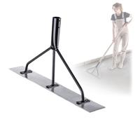 KADAX Distribuidor de hormigón de aluminio, 62,5x9x33 cm, Distribuidor de asfalto perfilado, Aplanadora de hormigón reforzada 3 veces, Betonschieber (Sin mango)