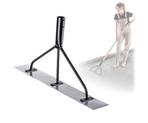 KADAX Distribuidor de hormigón de aluminio, 62,5x9x33 cm, Distribuidor de asfalto perfilado, Aplanadora de hormigón reforzada 3 veces, Betonschieber (Sin mango)