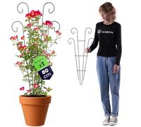 KADAX Enrejado de metal de 36 x 80 cm, para plantas trepadoras como rosas y clemátides, enrejado para jardín, balcón y terraza, rejilla para plantas de acero