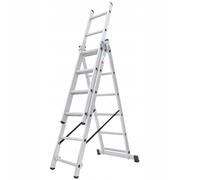 KADAX escalera multifunción, escalera multiusos de aluminio, hasta 150 kg