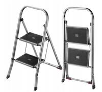 KADAX escalera plegable de acero, escalera con capacidad de carga de hasta 15...