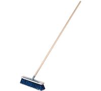 KADAX Escoba para carretera con borde rascador, 2 en 1, escoba industrial, cepillo largo de madera, cepillo de salto de plástico, 40 cm