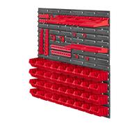 KADAX Estantería de Pared de Taller, Estantería de Taller para Garaje, Rojo, ...