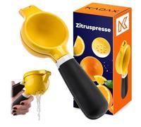 KADAX Exprimidor de cítricos de metal, exprimidor manual de cítricos para limas, limas, limas, limas y naranjas pequeñas, exprimidor (21 x 7,4 cm)