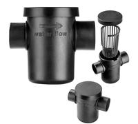 KADAX Filtro para Conectar Bajante y Depósito de Lluvia, Filtro Exterior para Tanque de Agua