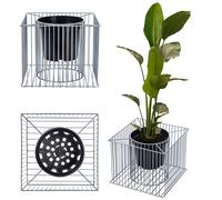 KADAX Gavión Macetero Cesta Gavión Cuadrado Jardín Patio 39cm