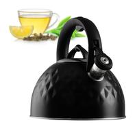 KADAX Hervidor de Agua de Acero Inoxidable, Caldera Esmaltada con Asa Negro...