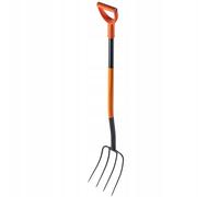 KADAX Horquilla de acero para pala, horquilla de 132 cm de largo, 4 puntas,...