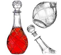 KADAX Decantador para bebidas, elegante jarra de whisky para hombres, decantador de vino clásico con diseño único, botella de whisky como regalo (0,8 l - 1 unidad)
