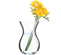 KADAX Jarrón de cristal, redondo, transparente, 8 cm de diámetro, cuello de 11 cm, jarrón decorativo para sala de estar, jarrón de cristal transparente para flores, apto para lavavajillas