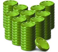 KADAX Juego de 100 Tapas de Rosca TO43 para Vasos de 43 mm, Color Verde, Tapa de Repuesto para Mini Vasos de 40 ml, herméticos y Aptos para lavavajillas