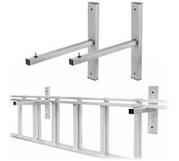 KADAX Juego de 2 ganchos de pared para escaleras, ganchos de pared para garaje y taller, almacenamiento de escalera en la pared, ganchos de hierro (pared)