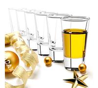KADAX Juego de 6 vasos chupito, 28 ml, alcohol, fuego, shot, vodka, fiesta, sambuca, pinnchen (transparente)