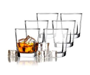 KADAX Juego de 6 vasos de zumo, vasos de agua resistentes, jardín, cóctel (Romi, 250 ml)