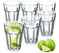KADAX Juego de 6 vasos para bebidas, 365 ml, aptos para lavavajillas, vasos de calcio neutro, vasos de cóctel, vasos de agua, vasos de café, vasos de té