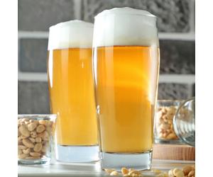 KADAX Juego de 8 Vasos Altos para Cerveza de 510 ml, Tazas de Pint