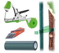 KADAX Juego de Pinzas de unión para Plantas, Incl. 20 Rollos de Cinta de unión y Grapas, Ideal para Atar rápidamente Tomates, pepinos y Plantas trepadoras (Verde)