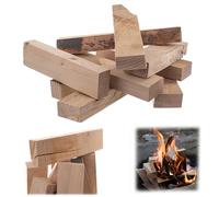 KADAX Leña de Madera de Haya 10 kg, Natural y Eficiente para Chimenea, Horno, Barbacoa y Brasero