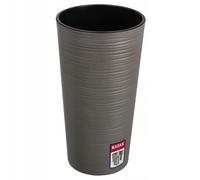 KADAX Maceta orgánica con inserto, macetero, 19 cm, gris