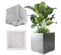 Macetero de plástico KADAX, 40 cm, gris