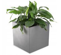 KADAX Macetero de plástico Macetero cuadrado antracita 39 cm