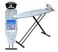 KADAX mesa de planchado plegable, tabla de planchar al vapor regulable en altura con pies antideslizantes, base de espuma de 8 mm