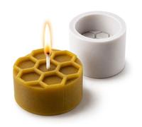 KADAX Molde de silicona para velas de té y velas, moldes reutilizables de silicona flexible para velas