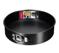 KADAX Molde para tartas, diámetro de 21,5 cm-30 cm, molde desmontable de chapa galvanizada y antiadherente, molde redondo para hornear con base plana, a prueba de fugas (diámetro 30 cm, negro)