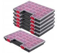 KADAX Organizador, caja de herramientas de plástico, con tapa, 40 x 30 cm,...