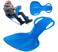 KADAX Poporutscher para niños, tobogán de nieve de plástico azul