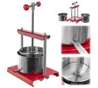 KADAX Prensa de frutas de 2 litros, exprimidor de vino, molinillo manual con manivela, exprimidor de uva