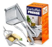 KADAX Prensa de patatas de acero galvanizado, prensa de spätzle para hacer puré de patatas, espaguetis y espaguetis, prensador de patatas para patatas cocidas