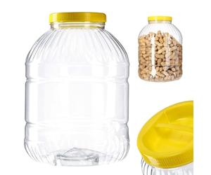 KADAX Recipiente de almacenamiento con tapa, recipiente de almacenamiento de plástico, frasco de envasado con asa, recipiente de plástico para alimentos, caja de almacenamiento y organizador de cocina