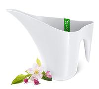 KADAX Regadera de 1,2 L, de plástico, de cuello largo, para plantas de interior, regadera de jardín, caldera de riego de flores (blanco)