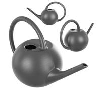 KADAX Regadera de 1,2 L, pequeña regadera de plástico para plantas de interior, regadera con boquilla larga para fácil riego, regadera de jardín (gris)