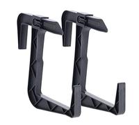 KADAX - Set de 2 soportes para jardineras sin perforación, soportes de balcón para macetas en conjunto, ganchos ajustables y soportes para maceteros, soportes para macetas para balcón y alféizar (Gris