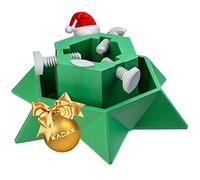 KADAX Soporte para árbol de Navidad con depósito de agua, estable de plástico resistente para árboles, moderno soporte para árbol de Navidad, varios tamaños, verde (altura del árbol hasta 2 m)