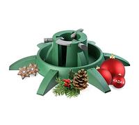KADAX Soporte para árbol de Navidad con depósito de agua, moderno soporte de plástico resistente para árboles, varios tamaños, estable, verde (altura del árbol hasta 3,3 m)
