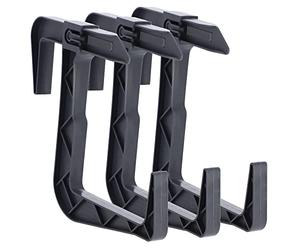 KADAX Soporte para jardinera sin taladrar, juego de soporte para jardinera de balcón, ganchos ajustables y soportes para jardinera, soporte para jardinera para balcón y alféizar de ventana (3 unidades