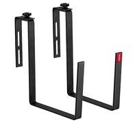 KADAX Soporte para jardineras, soporte para jardineras, resistente a los rayos UV, soporte para jardineras de balcón, soporte sin taladrar (2 unidades, negro)