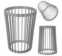 KADAX Soporte para macetas Aytre, soporte para flores de plástico, soporte para plantas, mesa para plantas, mesa para flores, taburete para flores, taburete para plantas (gris, 39,5 cm)