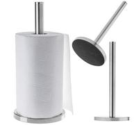 KADAX Soporte para Rollos de Cocina, Soporte para Papel de Cocina, Portarrollos de pie, Soporte para Paños de Cocina, Soporte de Papel de Acero Inoxidable