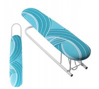KADAX tabla y planchar para camisas 53 x 13 cm, base de espuma 5 mm, funda extraíble, plegable para mangas, UE (blanco)