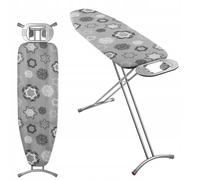 KADAX Tabla de planchar grande 120 x 38 cm - Mesa estable para plancha de vapor, plegable, altura regulable, con rejilla de metal, con bandeja resistente al calor