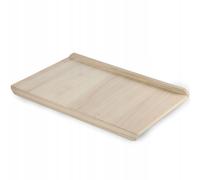KADAX Tabla para pasta, tabla de madera de álamo, tabla de masa con listones de bisagras, tabla tradicional para pasta, pasteles, albóndigas (ambos lados, 40 x 60 cm)