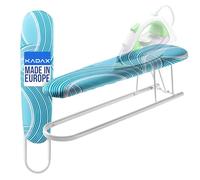 KADAX tabla y planchar para camisas 53 x 13 cm, base de espuma 5 mm, funda extraíble, plegable para mangas, UE (blanco)